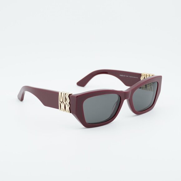 Dior MISSDIOR S1I 94A0 Sunglasses Red Square Frame, Grey Lenses main image 6
